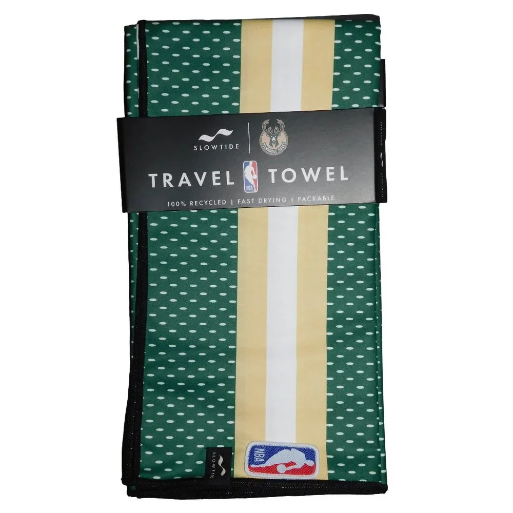 Slowtide Milwaukee Bucks Quick Drying Travel Towel